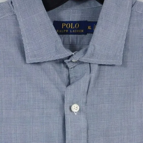 Polo Ralph Lauren Men's Gingham Gray Long Sleeve - Picture 3 of 4